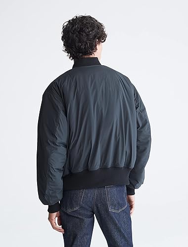 Miniatura 2 de Calvin Klein Chaqueta bomber con cremallera con logotipo mate para hombre de Calvin Klein