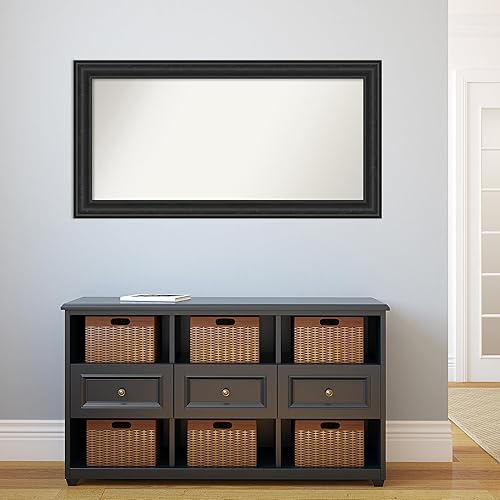 Miniatura 5 de Amanti Art Espejo personalizado, espejo de baño negro naufragio, espejo de pared o espejo de tocador de baño sobre fregadero (25.5 x 49.5 pulgadas),