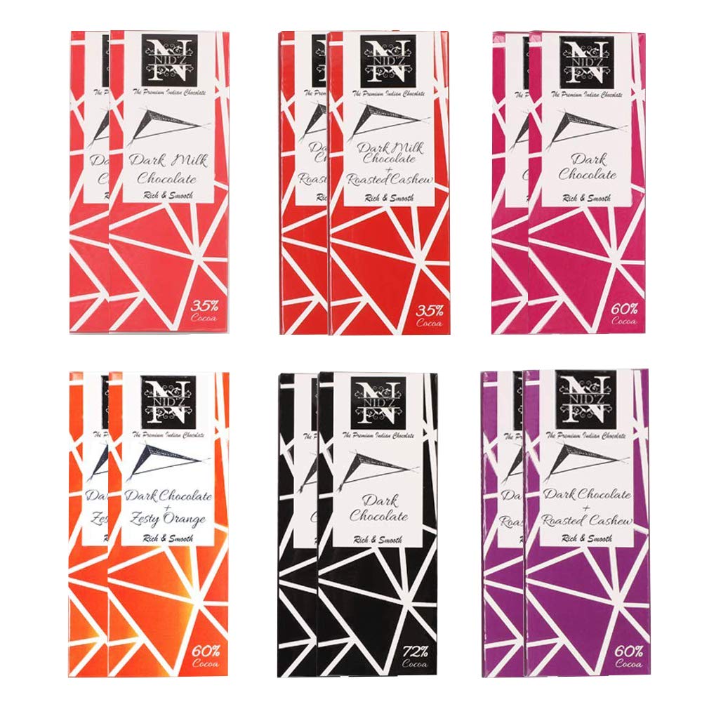 NID'Z Assorted Combo 12 Chocolate Bars (12*40 g)-image-21