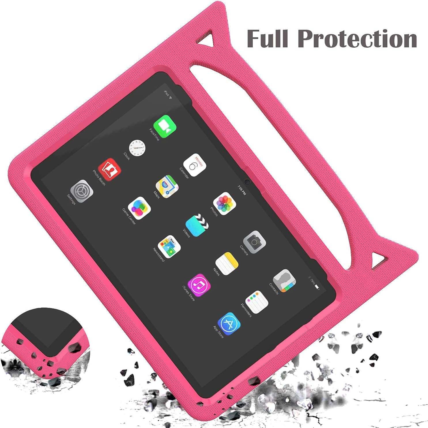 Buy Fire Hd 10 Tablet Case For Kids 11th Generation 21 Release Shreborn Kids Friendly Shockproof Cover With Handle Stand For All New Amazon Kindle Fire Hd 10 Plus 10 Kids Pro Tablets Pink Online