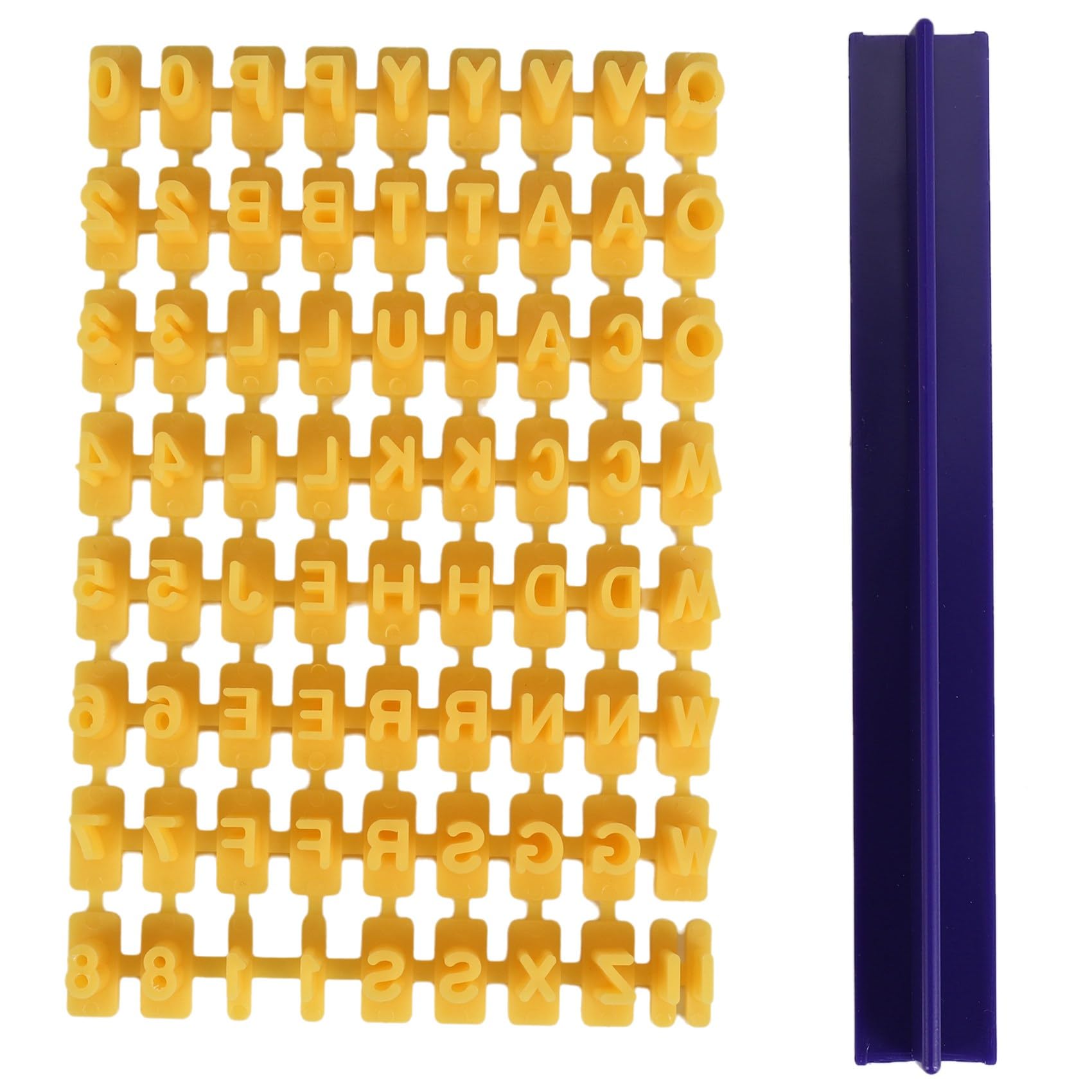 CTRLZS Alphabet Letter Number Cookie Press Stamp Embosser Round Cutter Stencil Tools Fondant DIY Tool Cookie Decorations