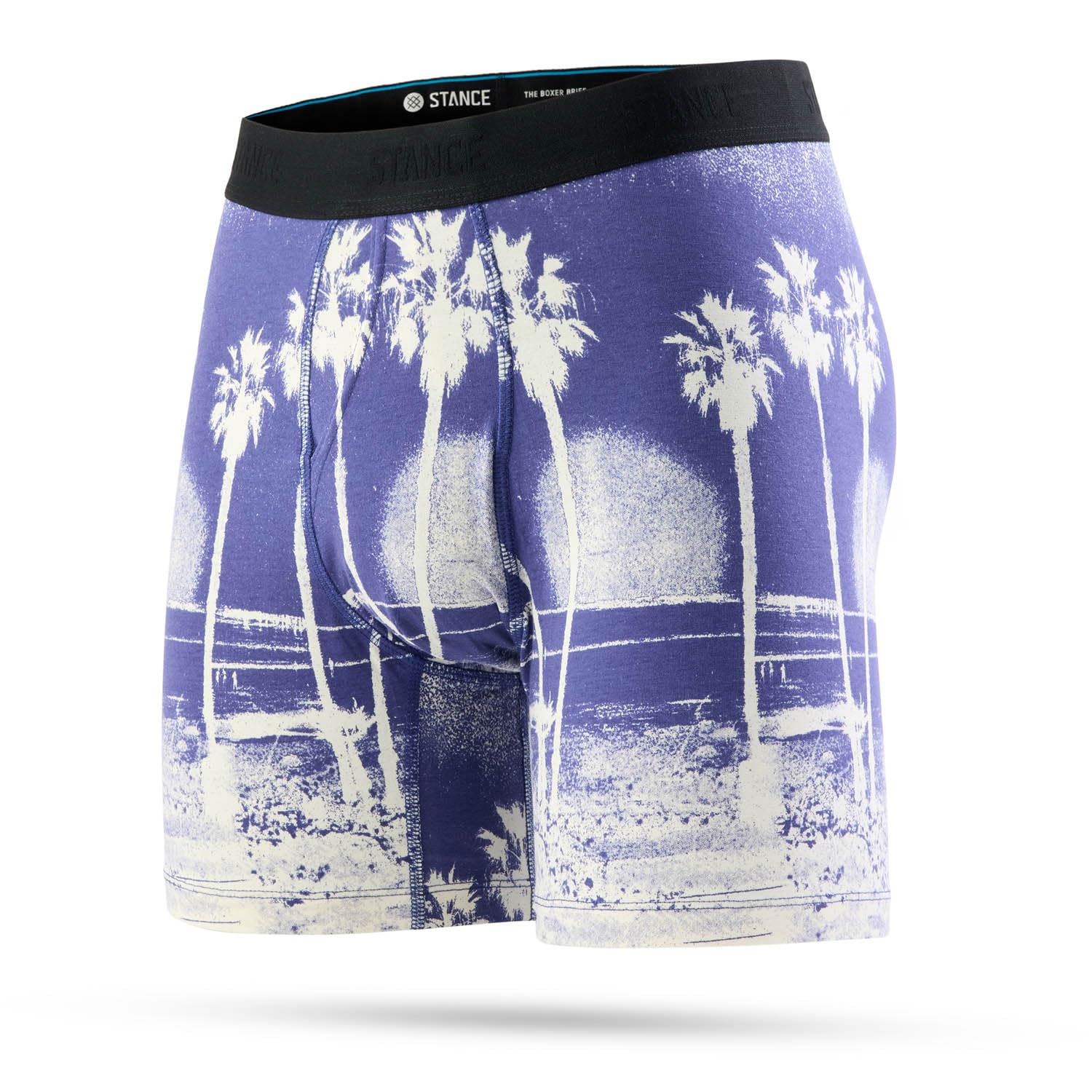 Stance Men's Blue In Paradise Boxer Brief - Cottonblend - Mid Support (, X-Large)