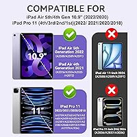 Vista 2 de Funda para niños para iPad Pro 11 2022/2021/2020 (4ª/3ª/2ª generación), funda protectora EVA a prueba de golpes [compatible con carga de lápiz] Negro