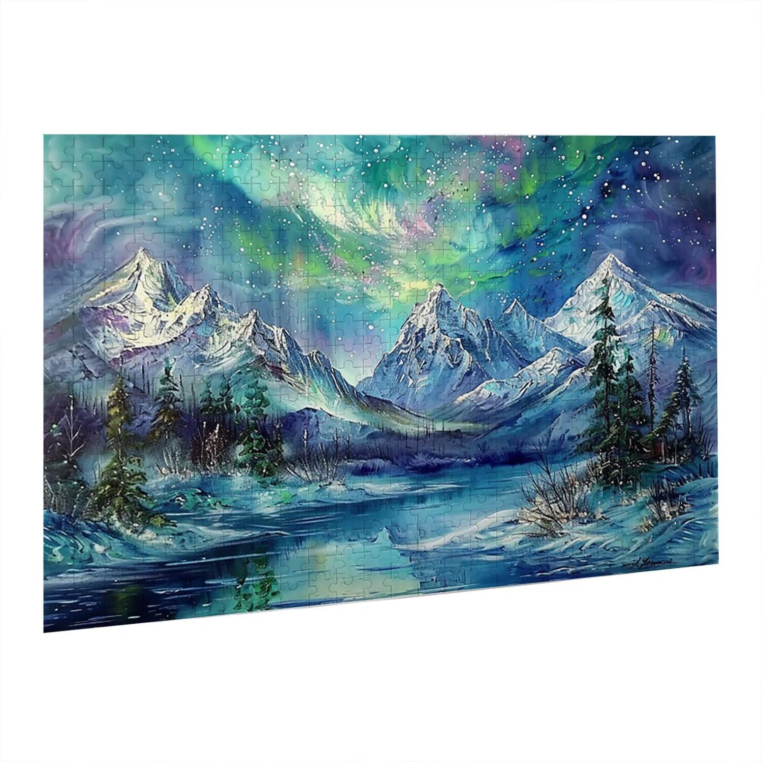 Układanka Jigsaw, 3000 sztuk klasycznych układanek, Aurora Puzzle relaksacyjne inteligencja, trudne trudne puzzle dla dorosłych Wymagające puzzle gra rodzinna, prezent dla przyjaciela lasu miłość fr0