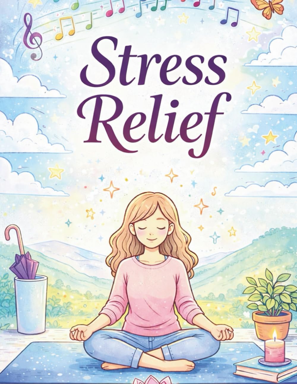 Stress Relief Ausmalbuch für Erwachsene: Entspannung, Achtsamkeit & kreative Ruhe mit liebevollen Szenen zum Ausmalen