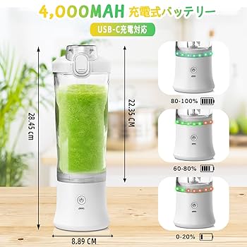 ❤簡単手軽に栄養価の高い新鮮ジュースやスムージーが作れちゃう♪❤ジューサー Amazon | NexaEase ミキサー ジューサー 小型 一台多役 野菜