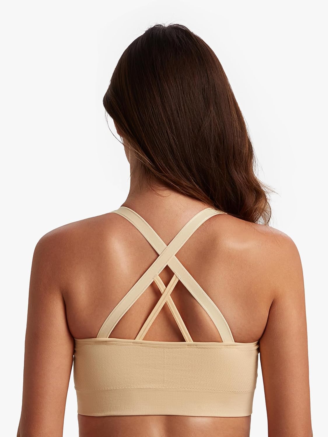 Angelhood Nursing Bras for Breastfeeding, Seamless Nursing Sports Bra Medium Impact Support Maternity Bras for Pregnancy - Image 4