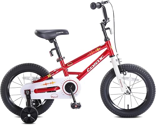 Miniatura 6 de COSTIC Bicicleta infantil para niños y niñas de 3 a 8 años, bicicletas BMX de 12, 14 y 16 pulgadas, con ruedas de entrenamiento, bicicleta para