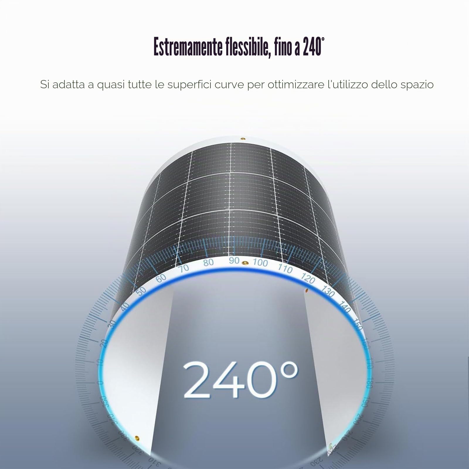 Pannello Solare Flessibile 150W/200W/300W/400W/520W, Pannelli solari monocristallini 36V modulo ad Alta efficienza di Carica della Batteria Alimentazione fotovoltaica per la Ricarica,150W