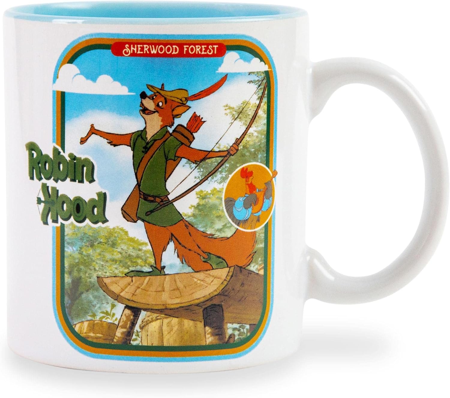 Disney Robin Hood Sherwood Forest Ceramic Mug | Large Coffee Cup For Espresso, Tea, Cocoa | Holds 20 Ounces