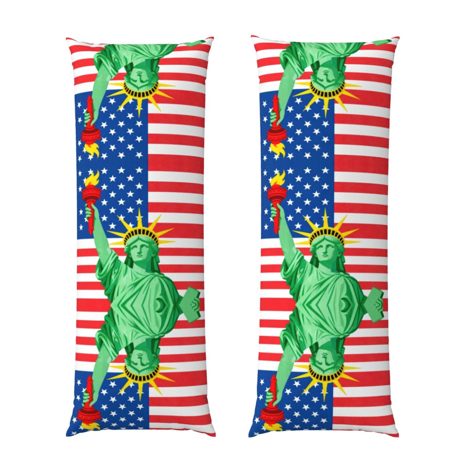 Statue Body Pillowcase 20x60-Ultra Soft Plush Long Pillow Cover with Hidden Zip for Sleeping