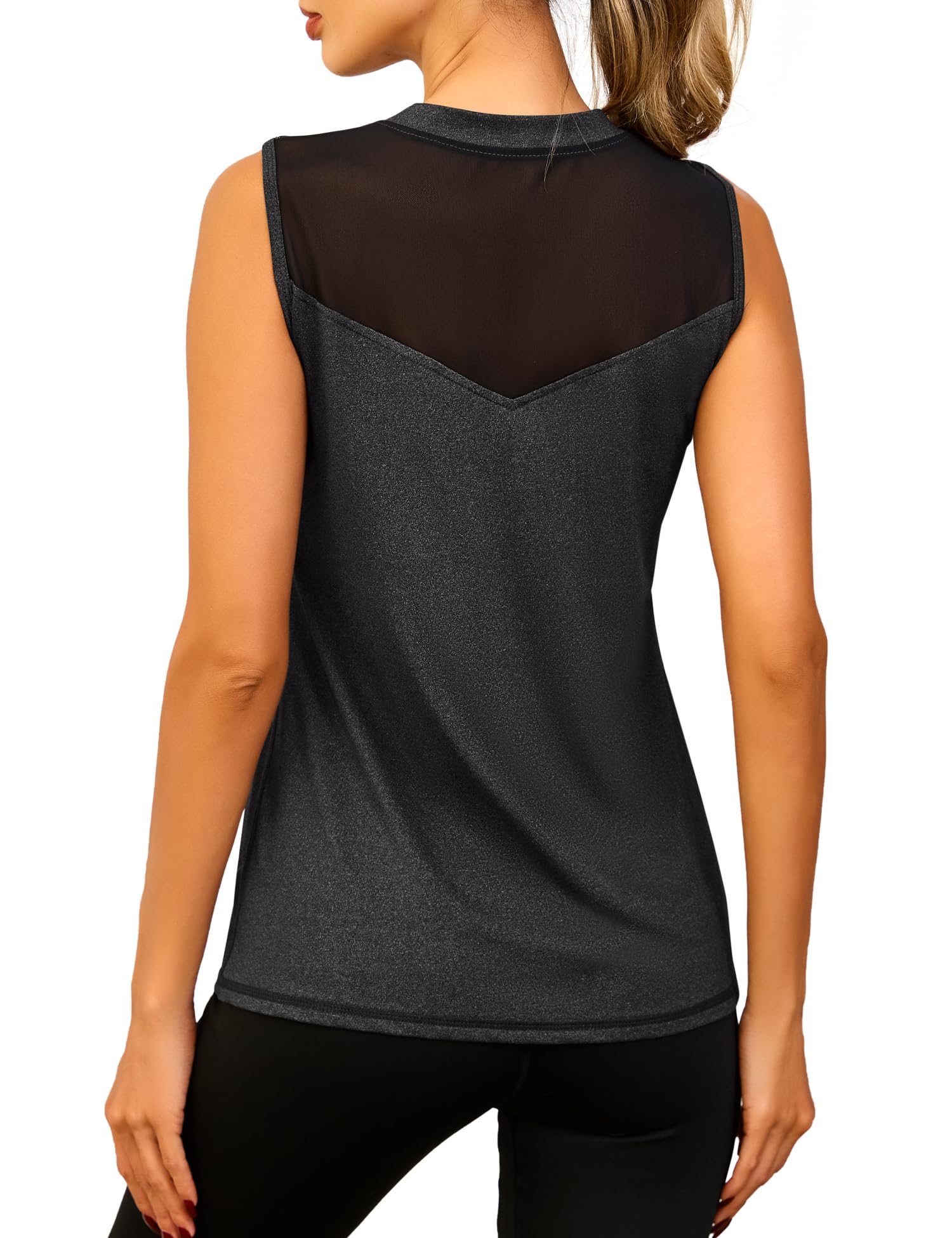 Memouniva Camiseta Tirantes Deportiva para Mujer Camisetas sin Mangas Yoga Fitness Top Deportivo Mujer - 2