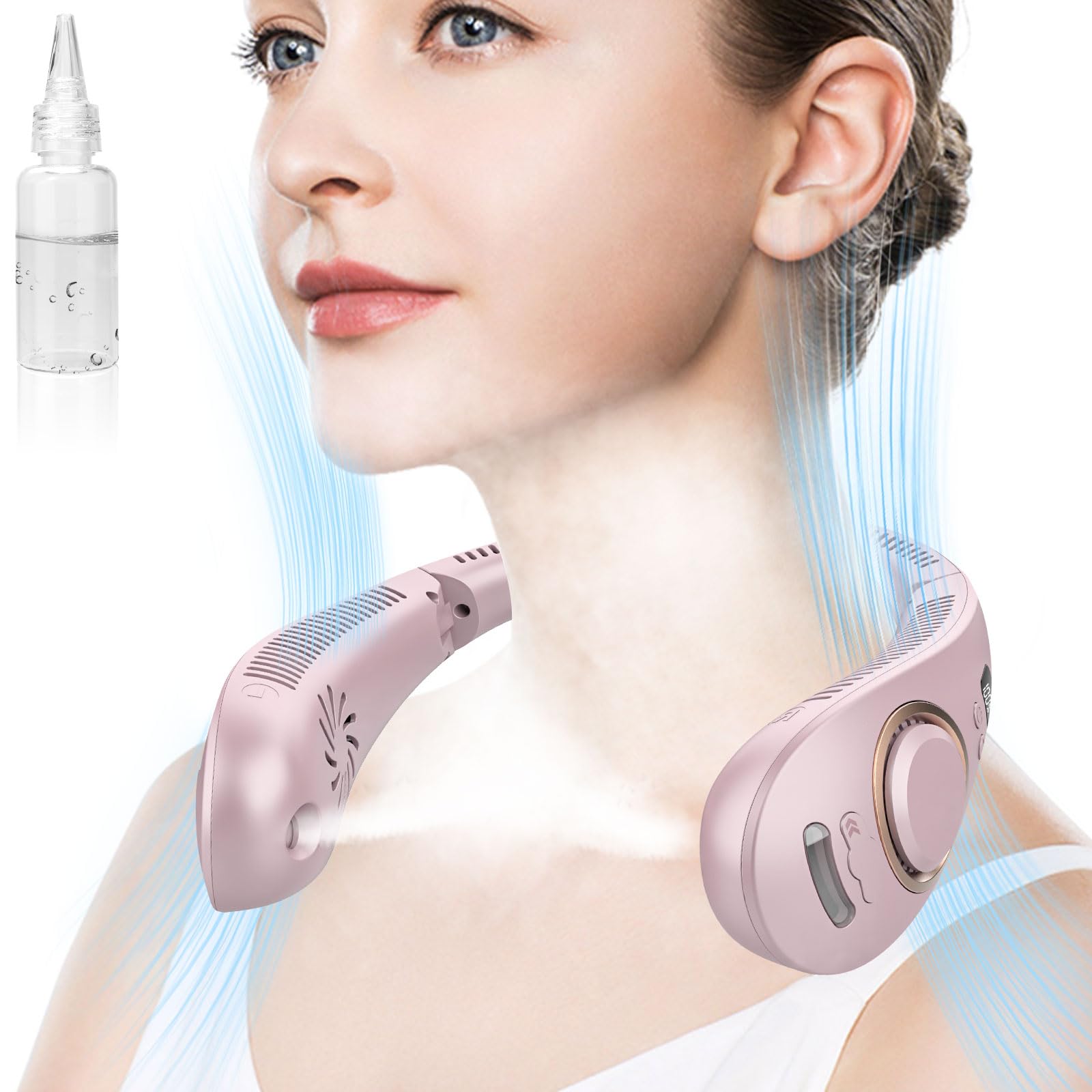 Photo 1 of QMKKX Neck Fan Rechargeable Mister Fan