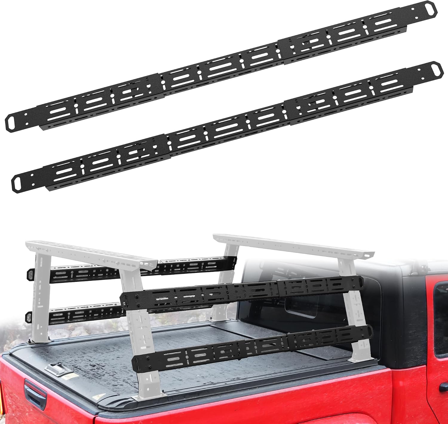 M Rack System Amazon.com: MONOKING Crossbars for Mid/Full Size Truck Bed Rack 2PCS ...