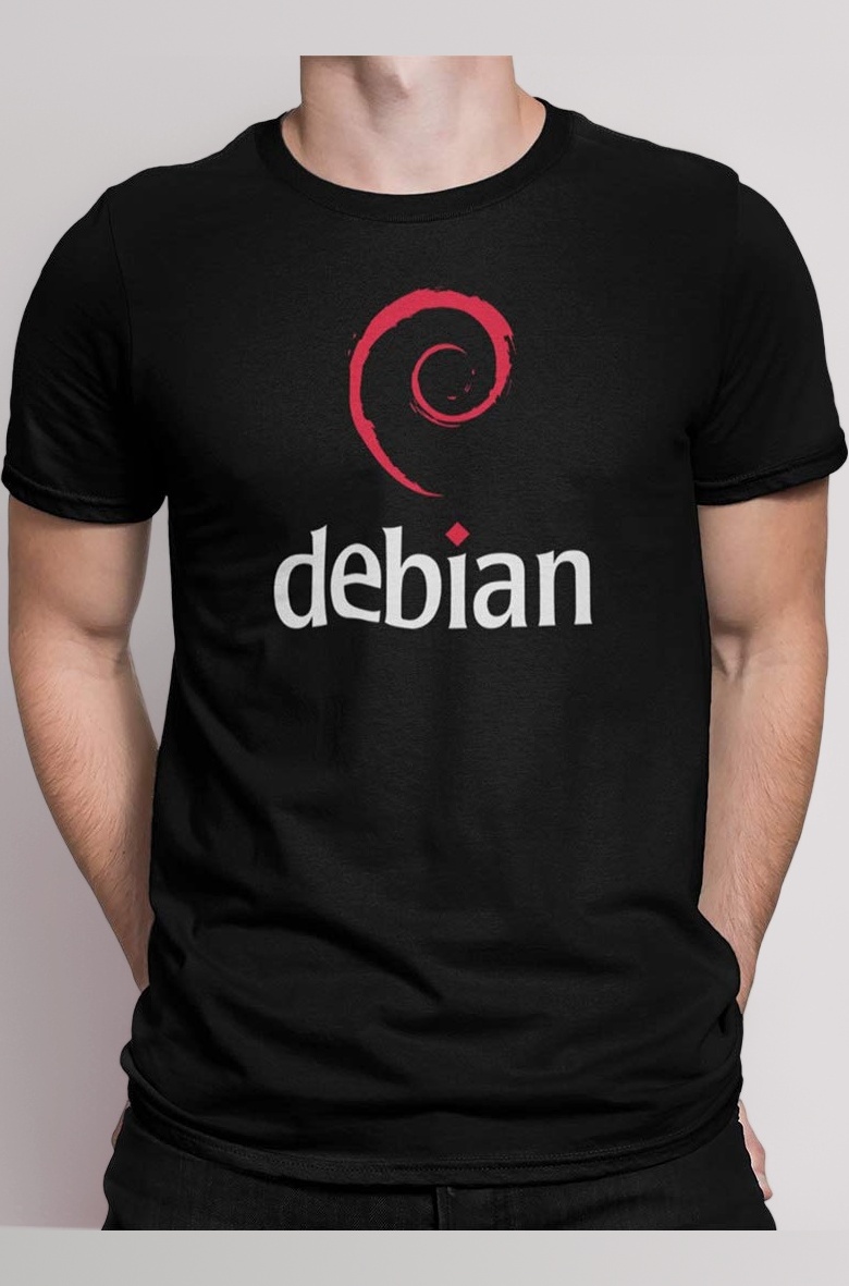Debian Linux T-Shirt, 100% Cotton T-Shirts for Programmer, Coding, Developer, Software Mens, Round Neck T Shirts for Women, Half Sleeve Tshirt for Men