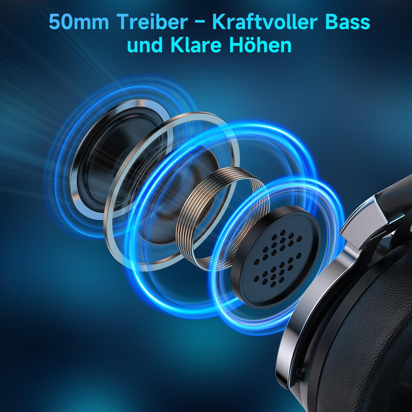 Gvyugke Gaming Headset Wireless für PS5, PC, PS4, Switch, Mac, 2.4GHz Gaming Kopfhörer & Bluetooth 5.4 Kabellos (≤20ms) & 3.5mm Kabel, Noise Cancelling Mikrofon, 7.1 Surround, 60H Akku & RGB-Licht