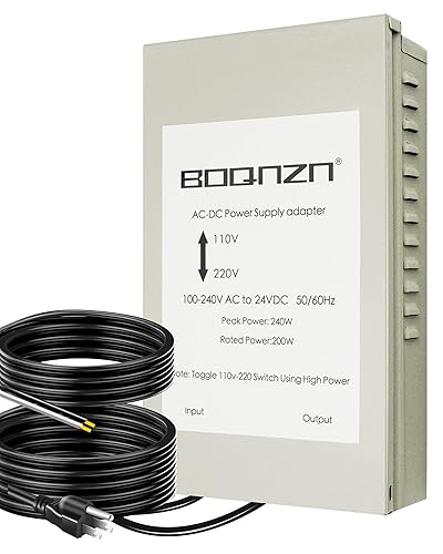 Adaptador de fuente de alimentación AC-CC, transformador de 100-240VCA a 24VCC 200W, transformador de bajo voltaje impermeable, convertidor de uso