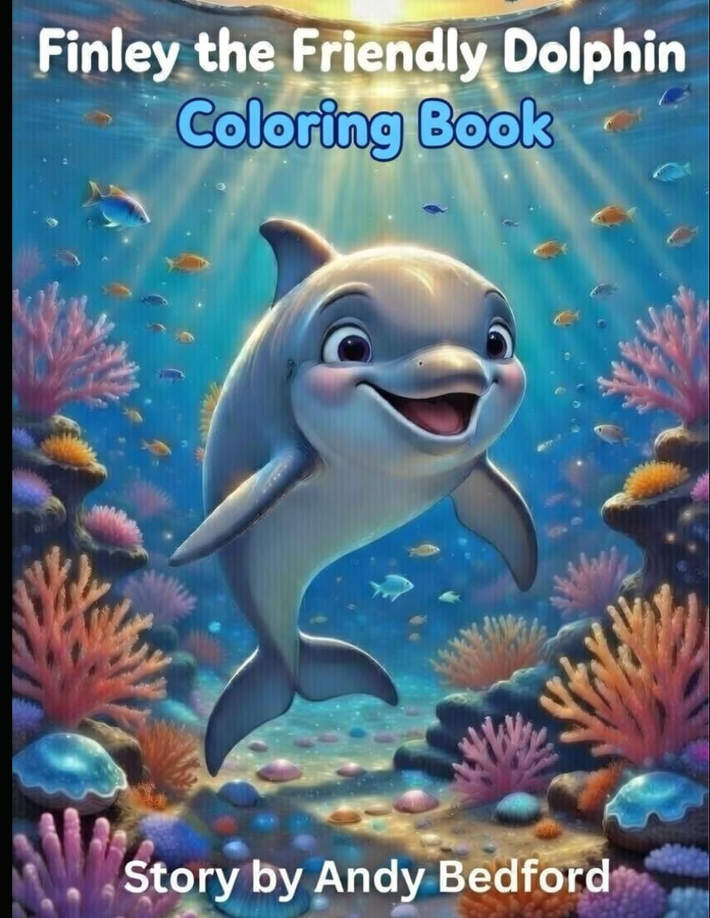 Finley the Friendly Dolphin: Coloring Book