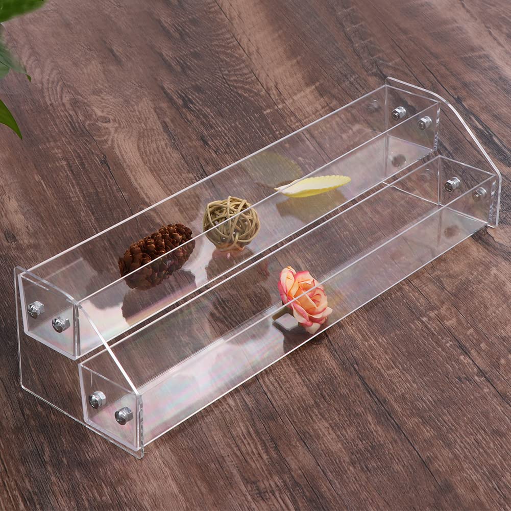 Saycker Organizzatore per smalti a 2 ripiani in acrilico trasparente, per smalto, a trapezio (trasparente)