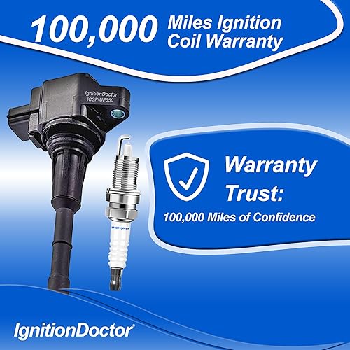 Miniatura 4 de Iridium Bujías y paquetes de bobinas de 6 combinados, compatibles con Infiniti EX35, FX35, Q50, QX60 y Nissan Altima, Maxima, Murano V6 2.5L 3.5L