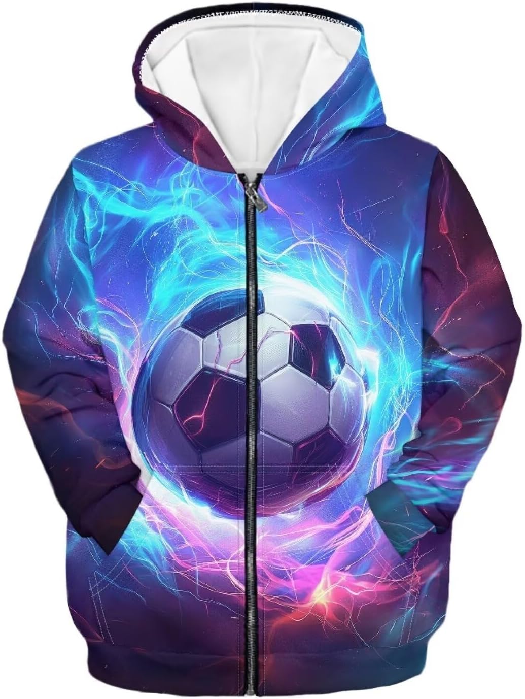 JEOCODY Boys Hoodie Zip Up Hooded Sweatshirt with Pocket Pullover