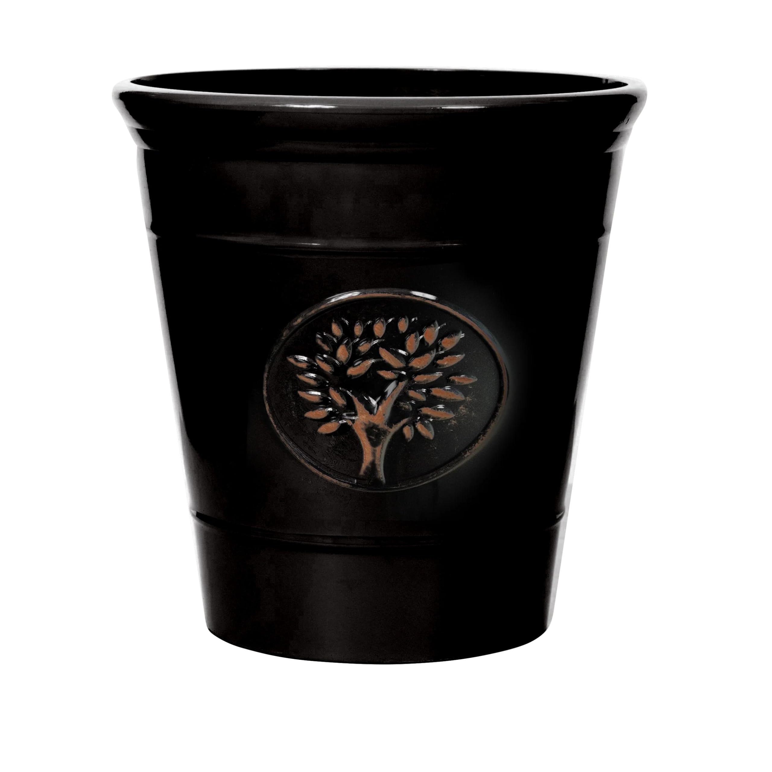 Heritage Tree Garden Pot – Decorative Tree of Life Indoor/Outdoor Planter, Large Lightweight Frost Proof & UV Resistant Plant Pot for Patio, Garden. (Black, 74 Litre)