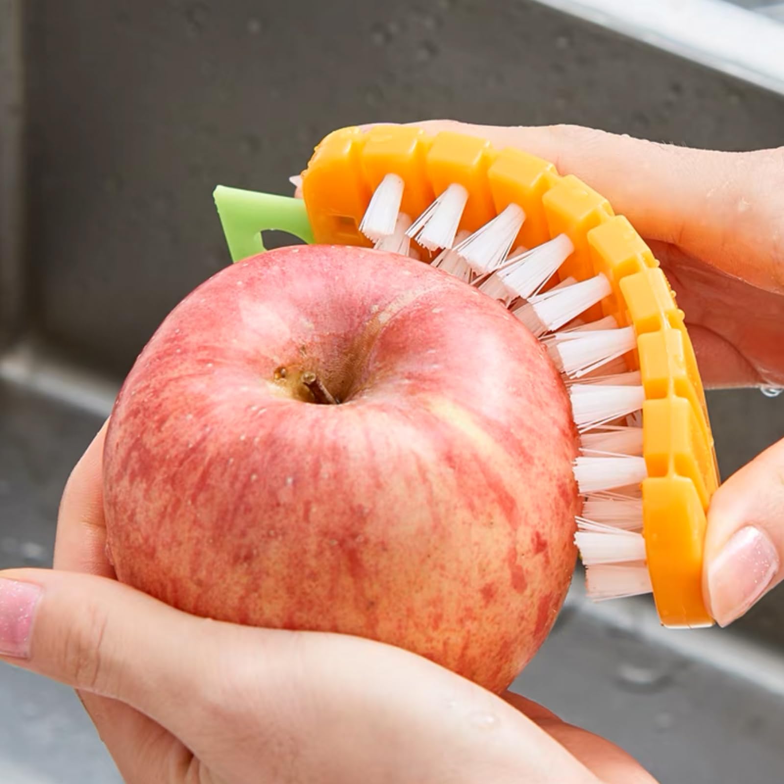 Spazzole Per Verdure Curve - Set Di 2, Per Pulire Frutta E Verdura In Modo Efficace E Delicato - Foto 13