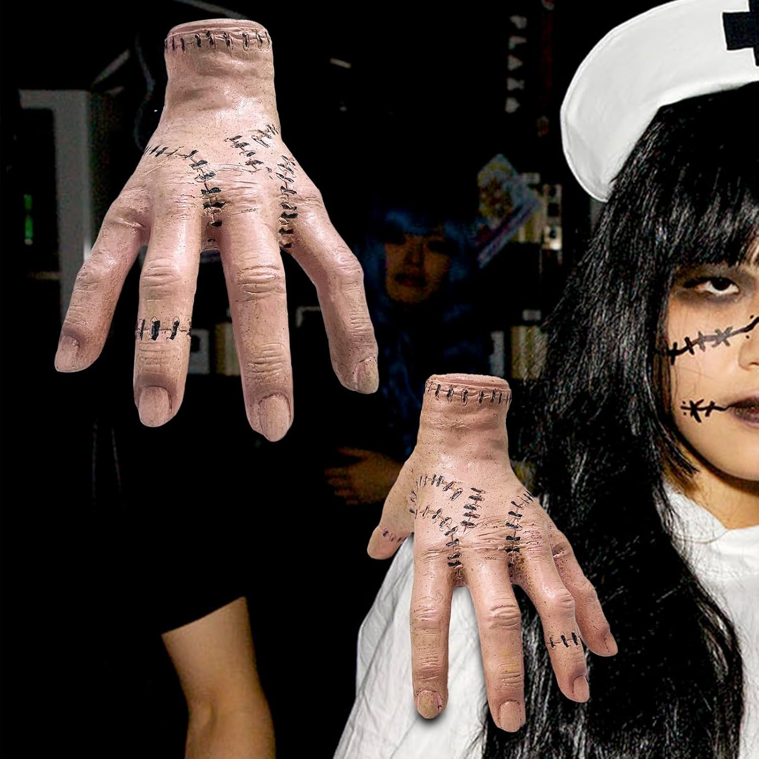 Yi'antai Addams Hand, Mano di Mercoledi Addams, Mano Famiglia Addams,  Spaventoso Mano, Mano da Famiglia, Mano in Lattice, Halloween per  Decorazioni Festival Cosplay : Amazon.it: Giochi e giocattoli