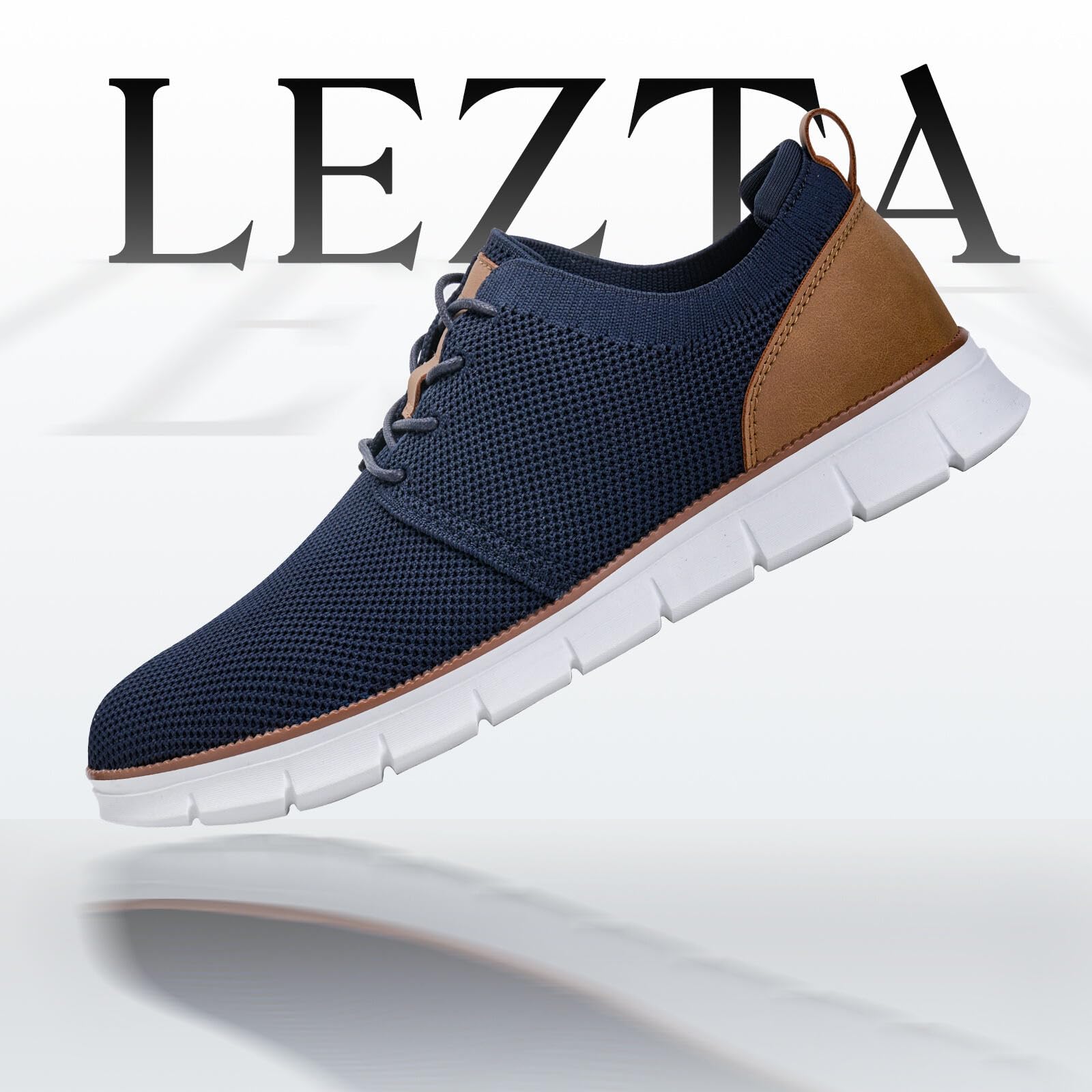 LEZTA Schuhe Herren Anzugschuhe Sneaker Oxfords Business Mesh Sportschuhe Tennisschuhe Walkingschuhe Atmungsaktiv Komfortabel