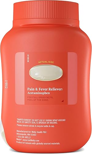 Miniatura 5 de Welly Remedies  Alivio del dolor y la fiebre de OTC acetaminofeno  Alivio del dolorreductor de fiebre  Medicina con ingredientes activos probados
