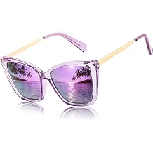 FEISEDY Polarized Women Sunglasses Retro Womens Square Cat Eye Shades B4134