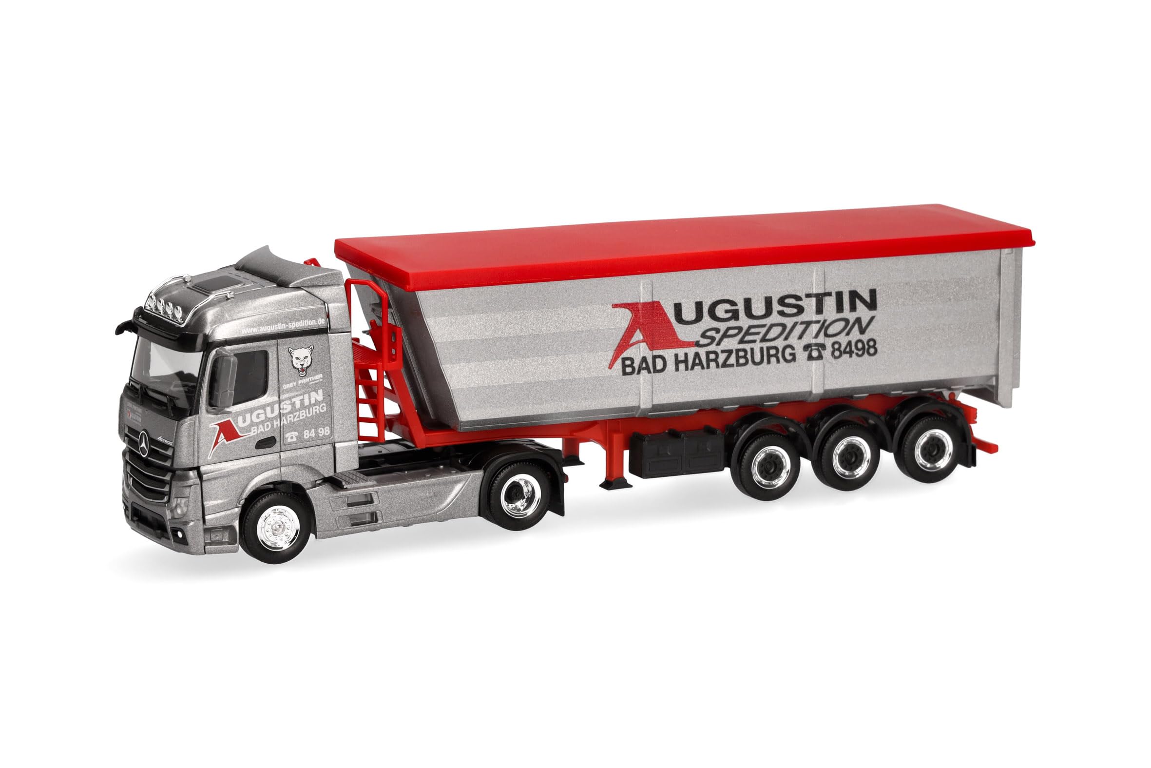 Herpa 319614 - 1/87 MB Actros Streamspace Steel Tipper Semi-Trailer - New