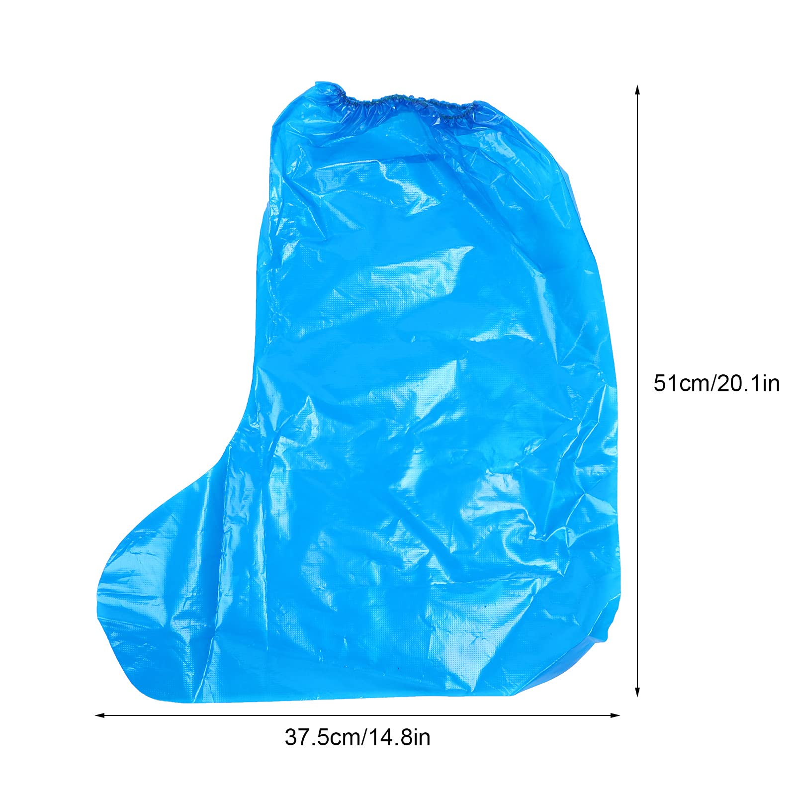 Cryfokt Copriscarpe Monouso Pieghevoli, Coperture Antiscivolo con Apertura Ampia, per Uso Interno e Protezione Pavimenti | Copriscarpe alti con elastico, spessi e usa e getta, per pioggia, e fattoria
