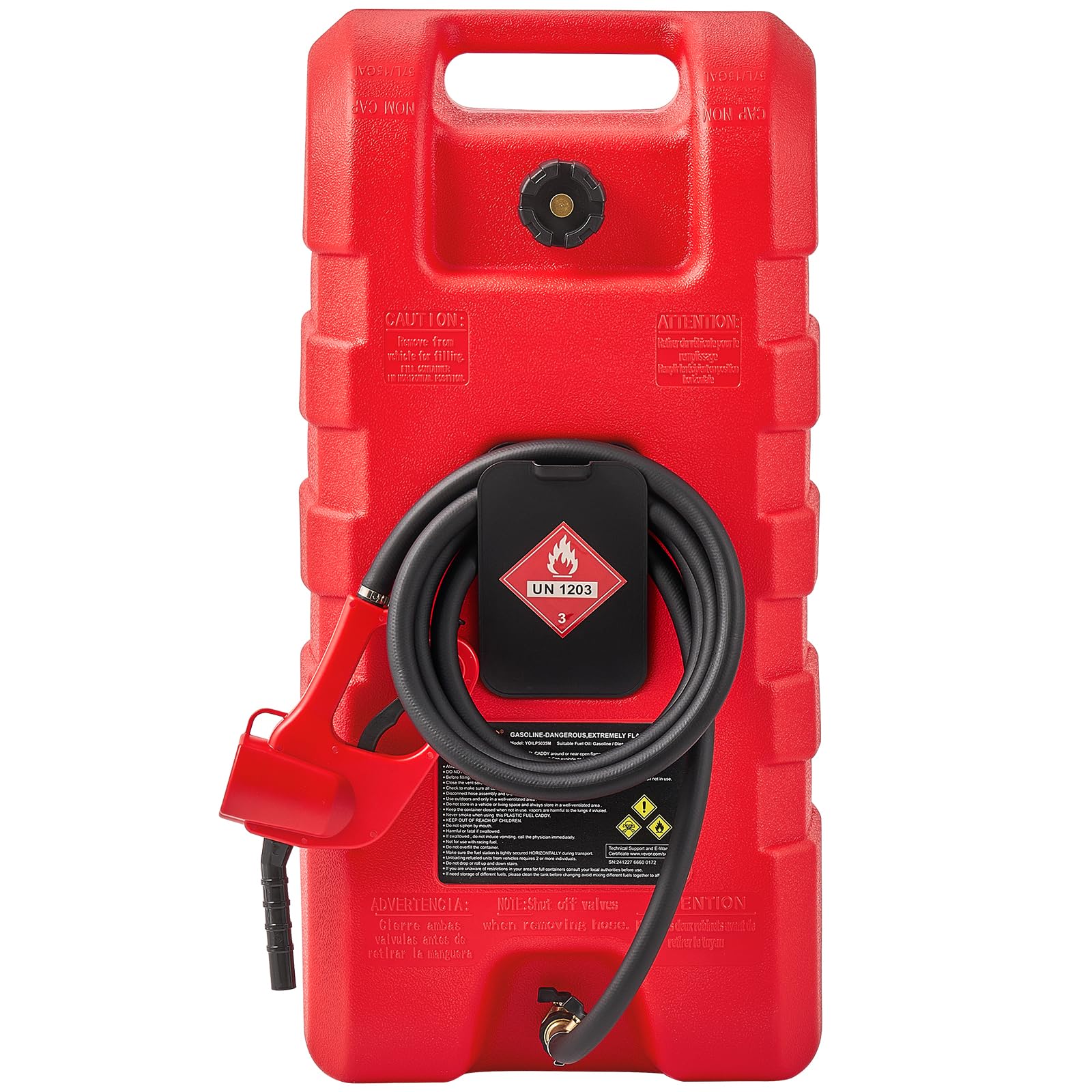 VEVOR Fuel Caddy 15 Gallon