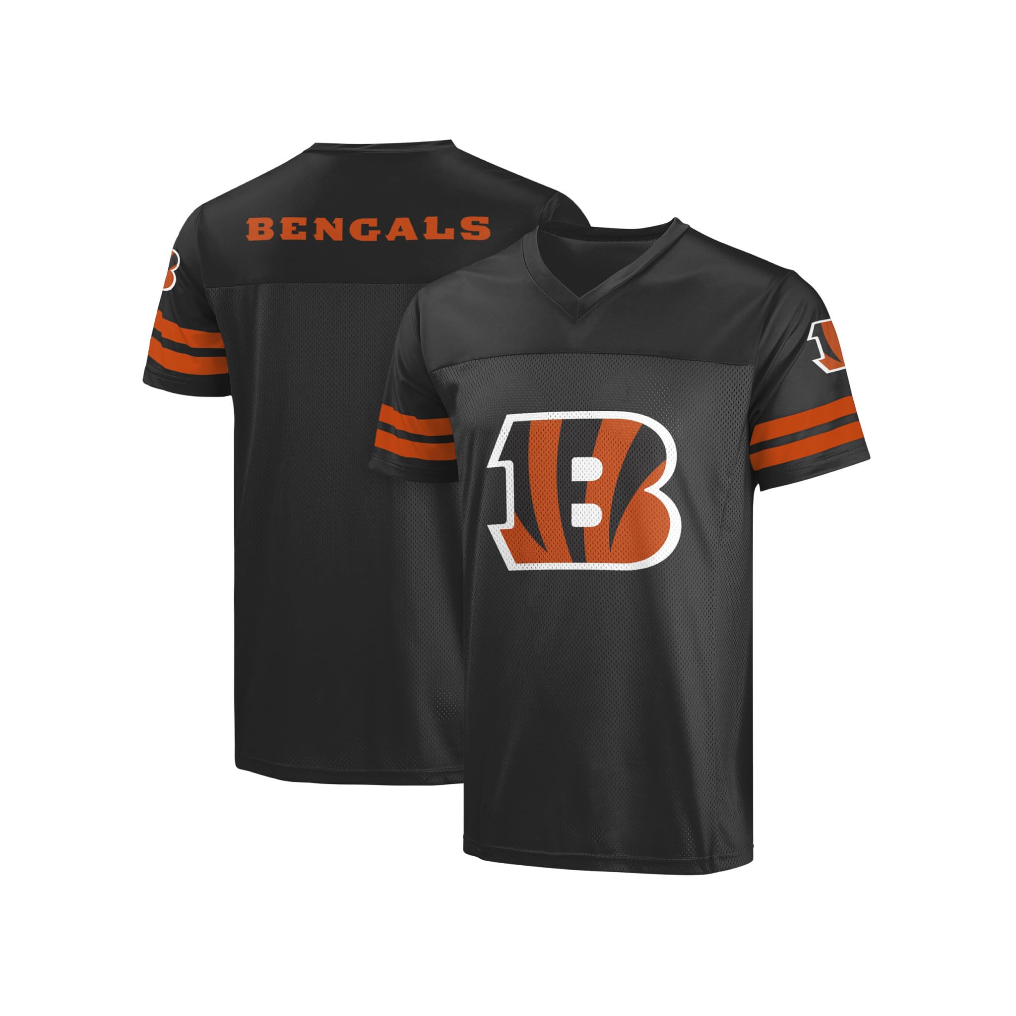 FOCO NFL Men's Officially Licensed Primary Logo Game Day Team Jersey, Cincinnati Bengals - Black, Large