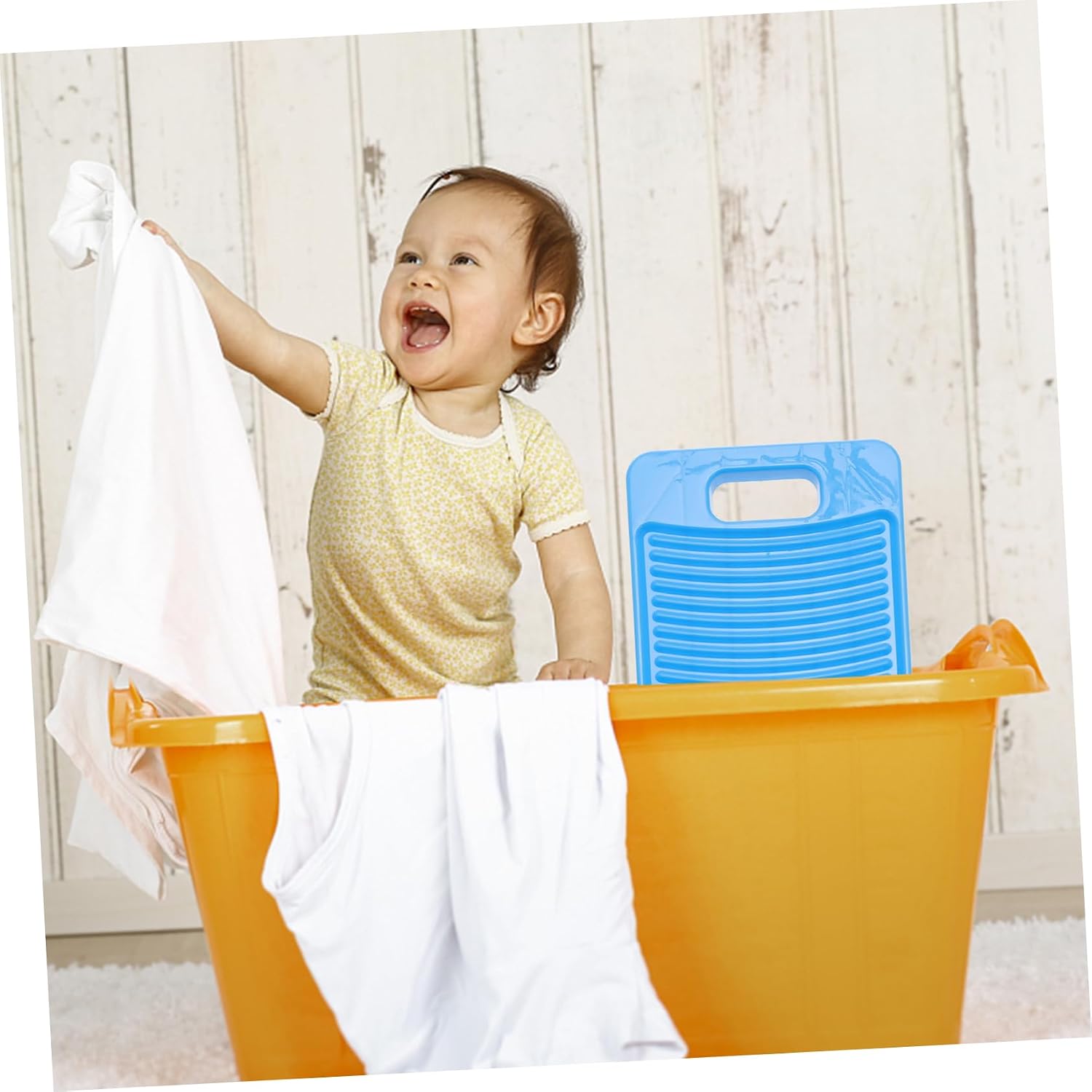 Zerodeko Home Laundry Washboard Plastic Scrub Board Easy to Use Compact and Durable