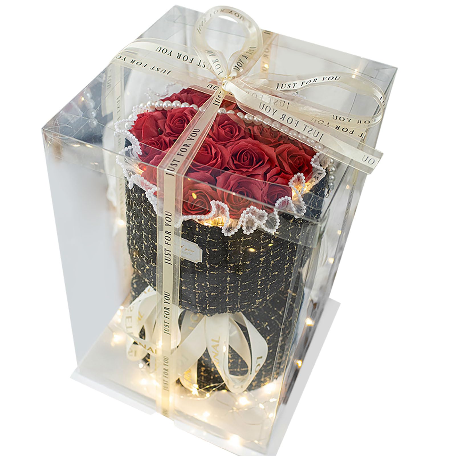 HGENAHGTF Fragrant Soap Roses Bouquets Centerpiece for Home Anniversary Decoration Elegant Artificial Rose Soap Roses Artificial Flower