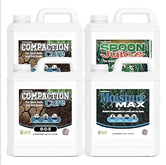 Bio-Stimulant Max Pack Premium Lawn & Soil Liquid Bundle with Humic Acid Kelp Iron Compaction Cure Root Growth Stimulator Enhance Turf, Garden, Trees, Shrubs