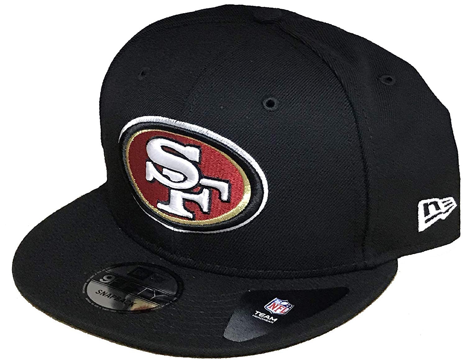 New Era 100% Authentic 49ers 9FIFTY Snapback/Strapback MVP 47 Sideline Cap Hat : One Size Fit Most Salute (Team Hat Black Flat Bill Snapback)