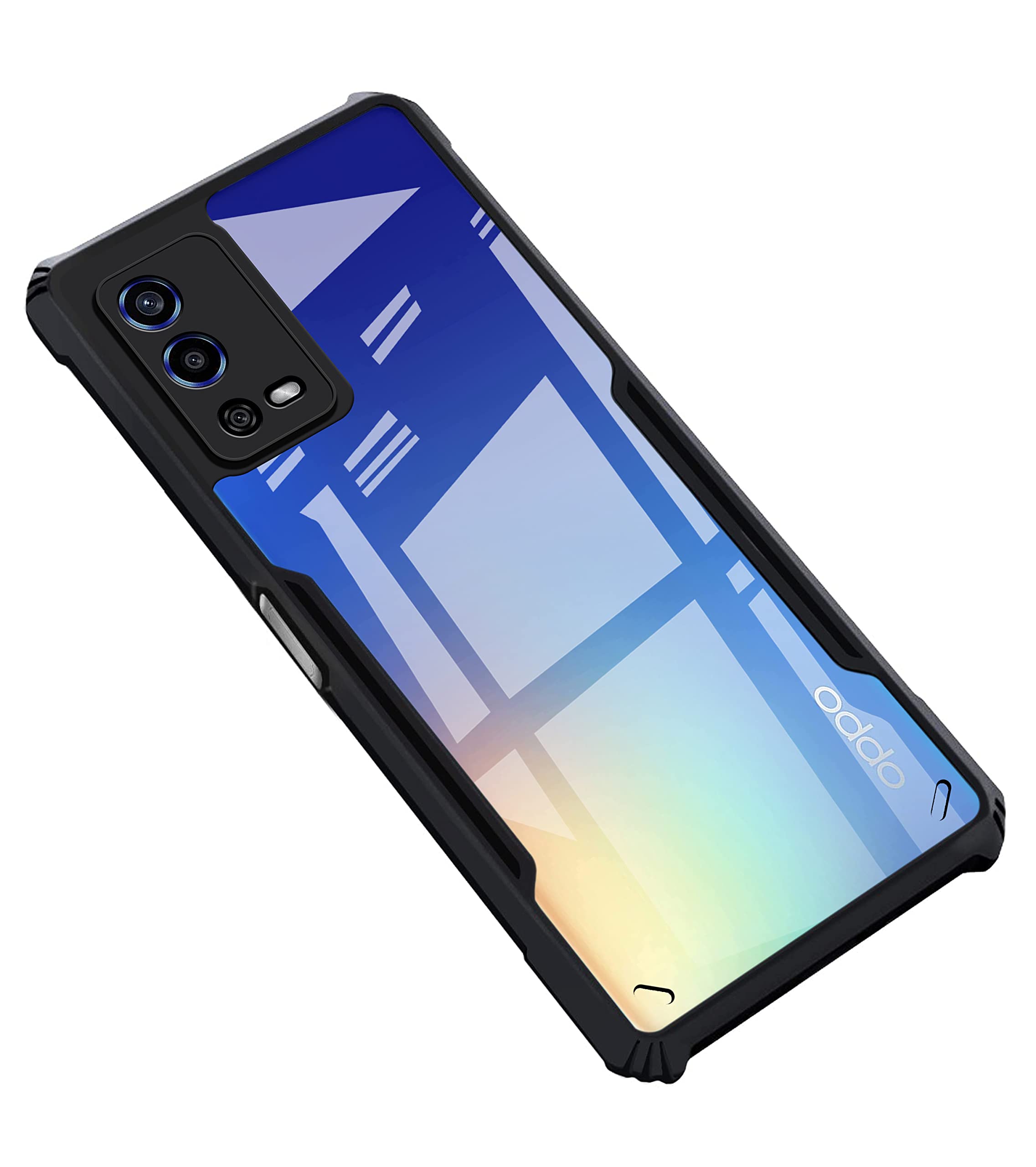 Amazon Brand - Solimo Back Case Cover for Oppo A55 4G | Compatible for Oppo A55 4G Back Case Cover | Clear Case for Oppo A55 4G with Camera Protection | (TPU + PC | Matte Black) (B0BJKDHJS5) Amazon Price History, Amazon Price Tracker