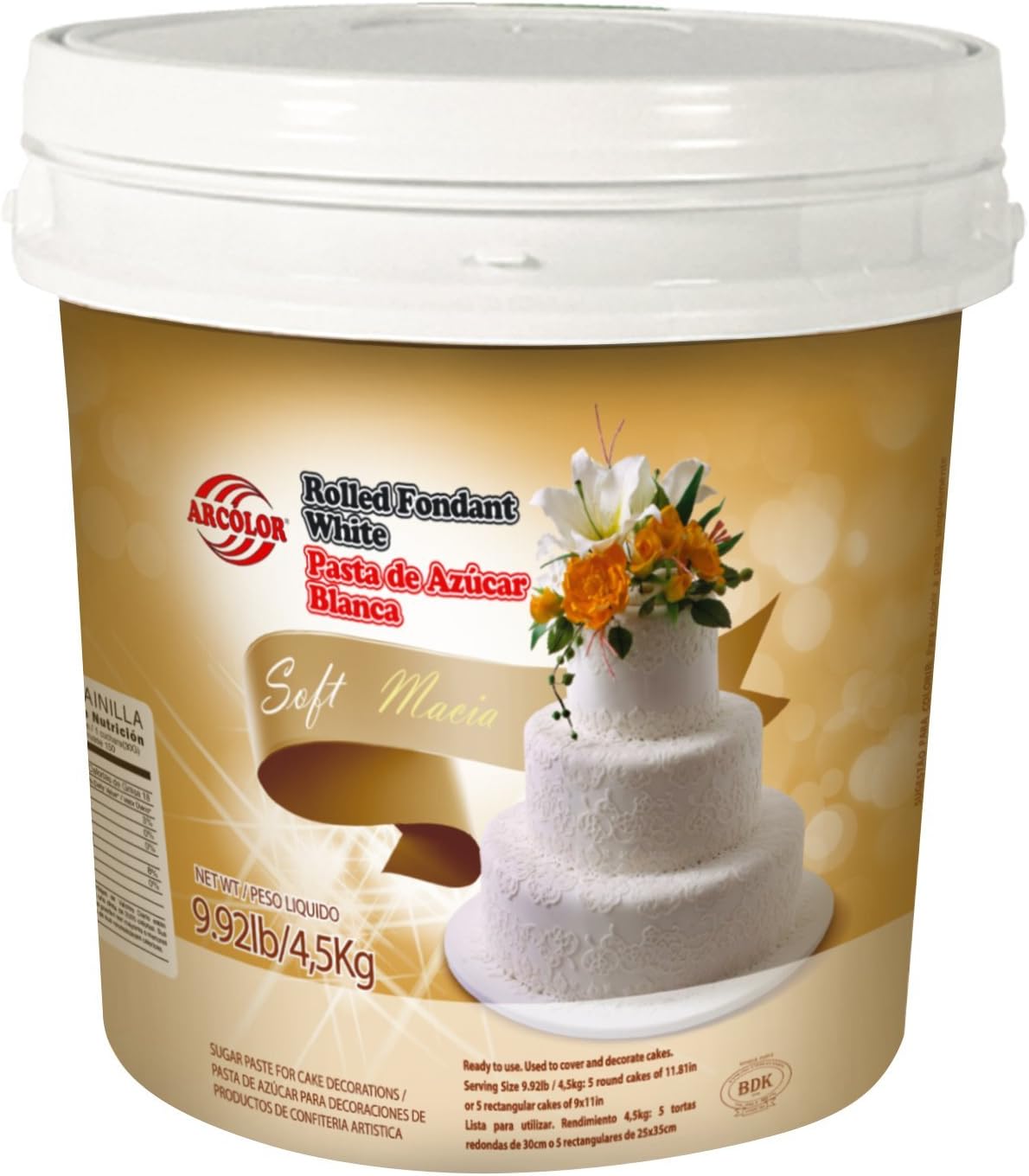 White Vanilla Fondant 9.92 Lbs