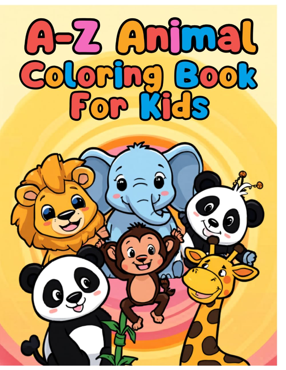 A–Z Animal Coloring Book for Kids: Fun Alphabet Animals for Kids Ages 3–6