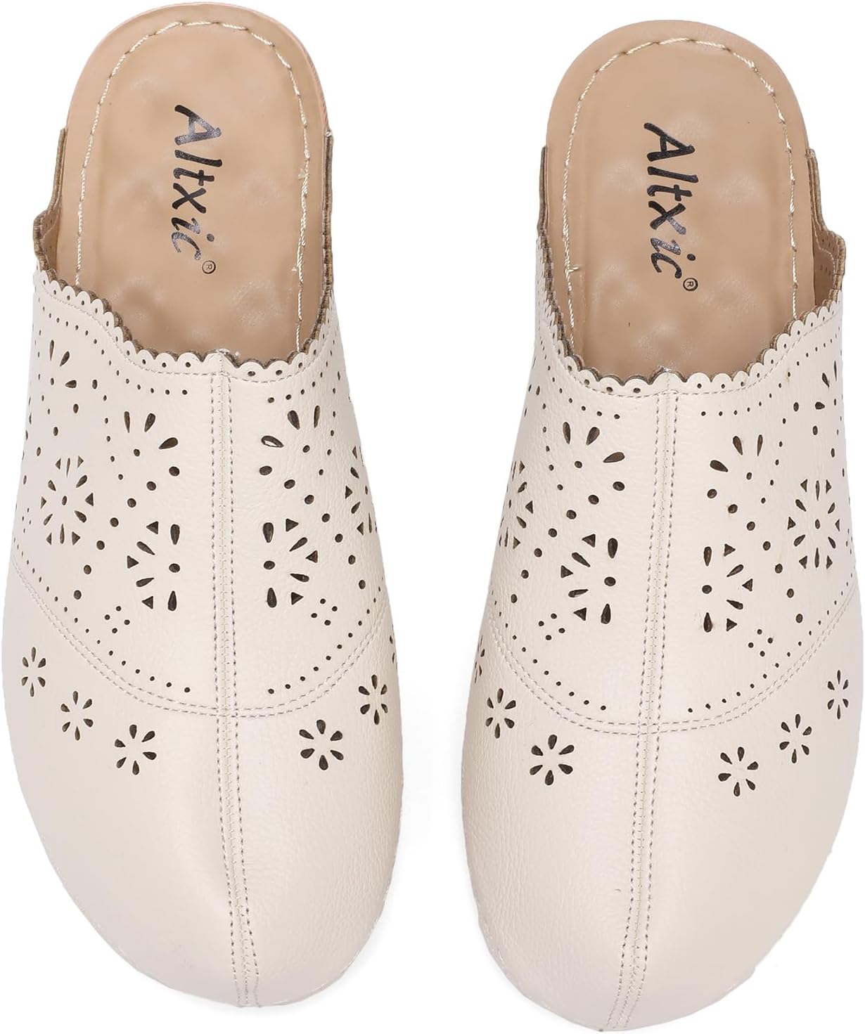 Altxic Women's Cut-Out Vamp Comfortable Slip On Open Back Mule Clogs - Image 9