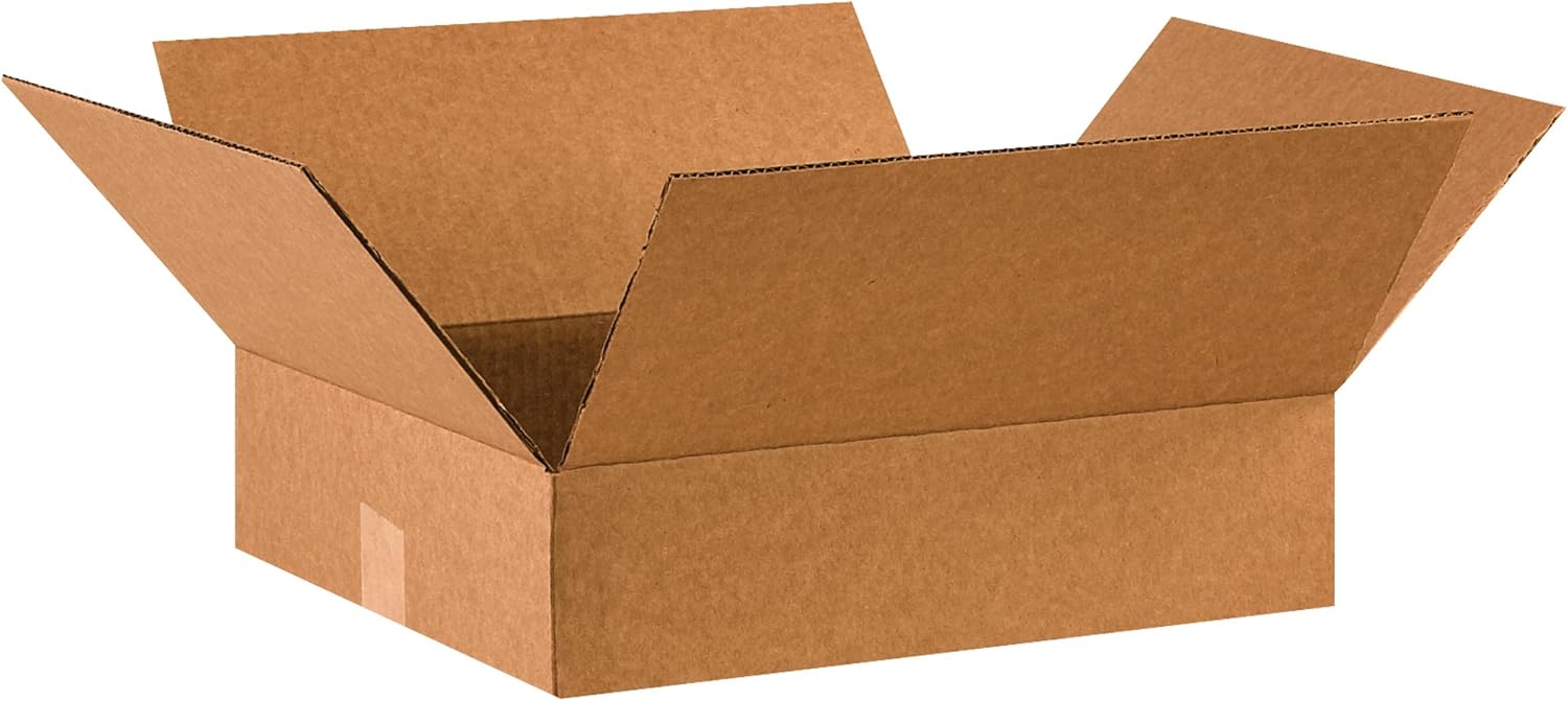 BOX USA 16 x 14 x 4 Corrugated Cardboard Boxes, Flat 16"L x 14"W x 4"H, Pack of 25 | Shipping, Packaging, Moving, Storage Box for Home or Business, Strong Wholesale Bulk Boxes 16" x 14" x 4"