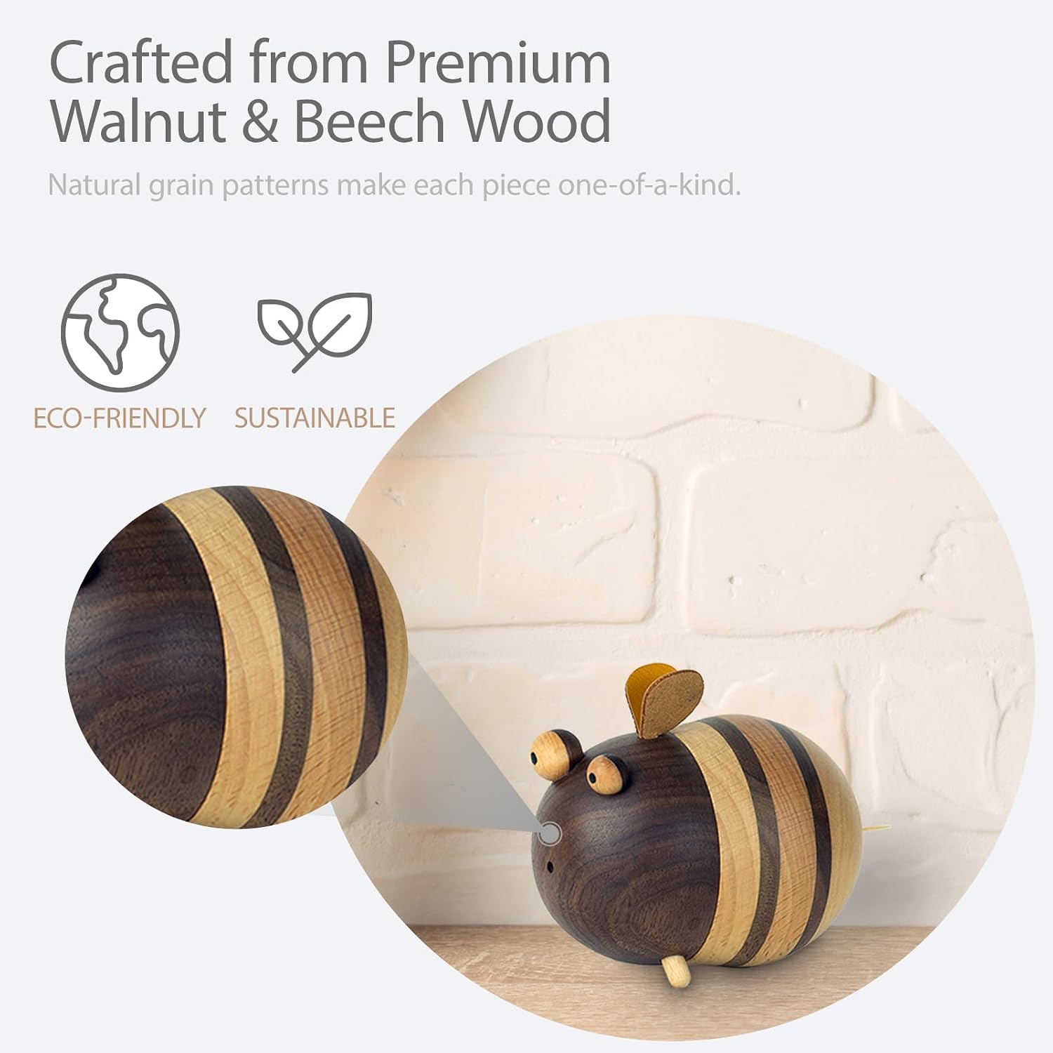 Bee Toothpick Holder with 250 Bamboo Toothpicks – Funny Kitchen Decor, Cute Toothpick Dispenser for Home, Dining Table, Housewarming Gifts New Home, Bee Lovers