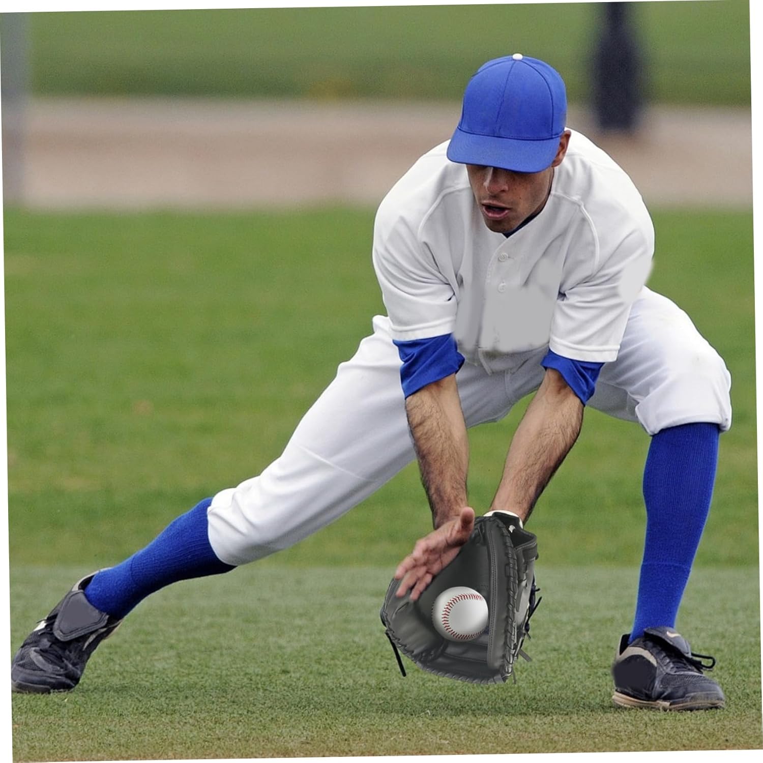 Catchers Mitt, Wear-Resistant PU Leather Thickened Baseball Mitt Adult, Shock Absorption Left Hand Catcher's Glove for School, Local City Parks and Facilities, Baseball Adult, Youth Catchers