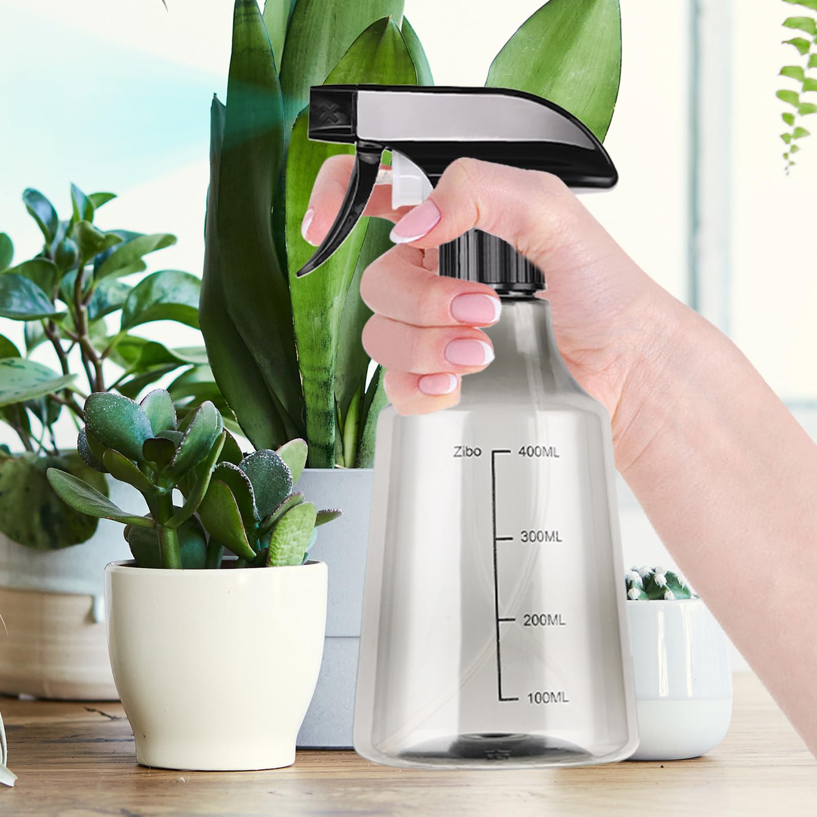 Genérico Botella De Spray, Botella De Rociador Recargable, Botella De Solución De Limpieza Vacía, Diseño De Gatillo Para La Cocina De 20x8.5 Cm, Liviano Y Portátil
