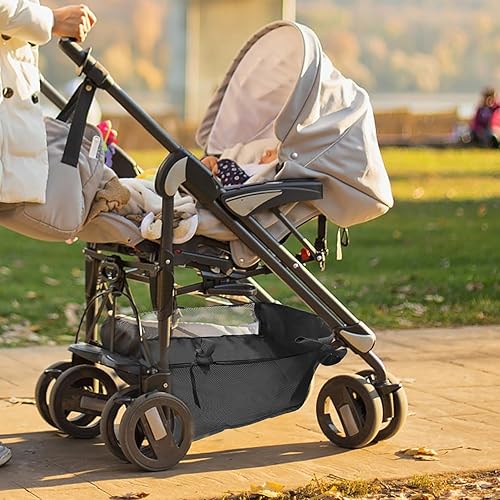 Miniatura 6 de Bolsa de malla de almacenamiento para cochecito  Bolsa de almacenamiento debajo del cochecito para Baby Essentials de tela Oxford cesta inferior de