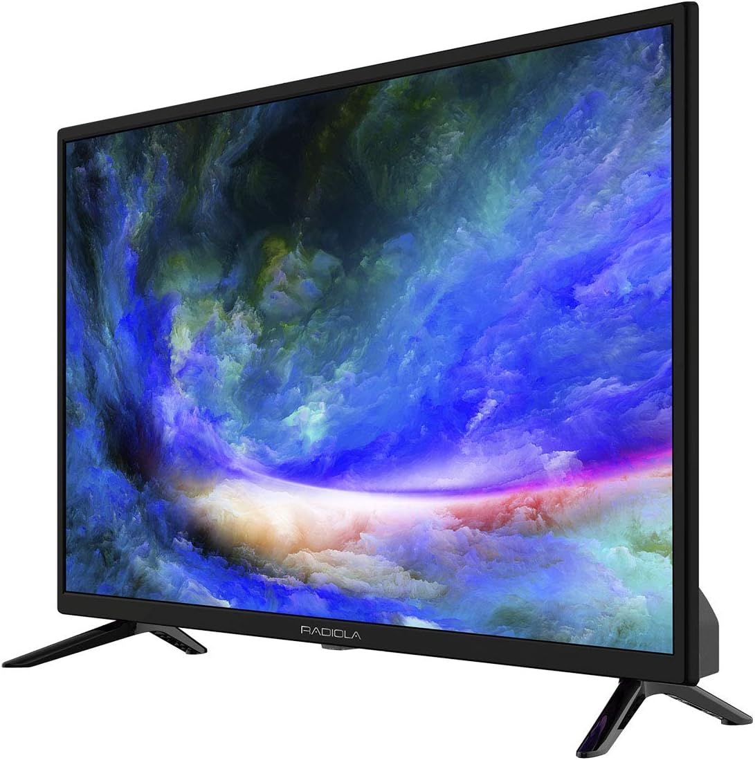 Angled side view of Radiola 25-inch Full HD Smart TV