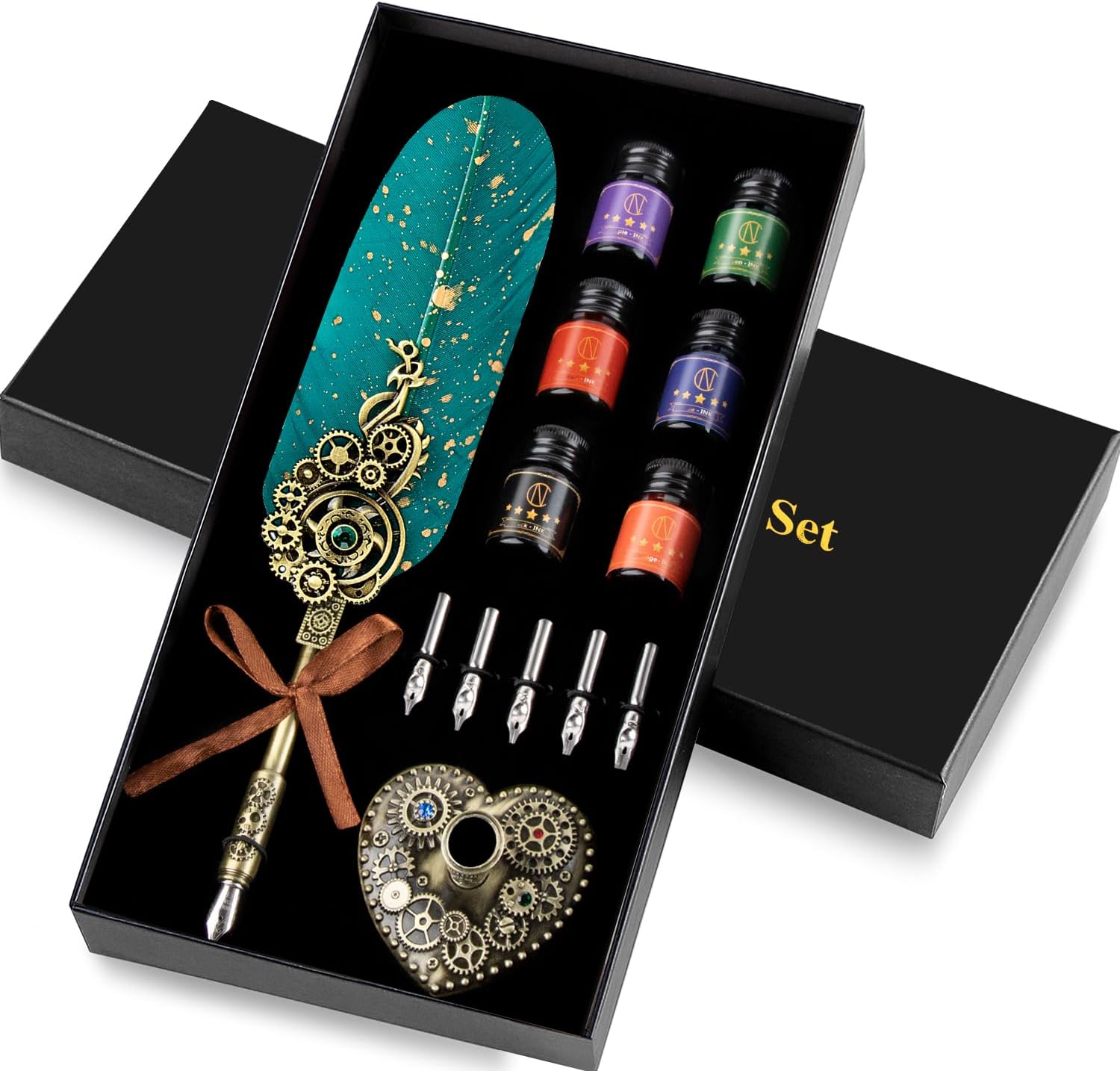 Amazon.com : A-N Glass pen set, 16 pieces calligraphy set, including 12 ...